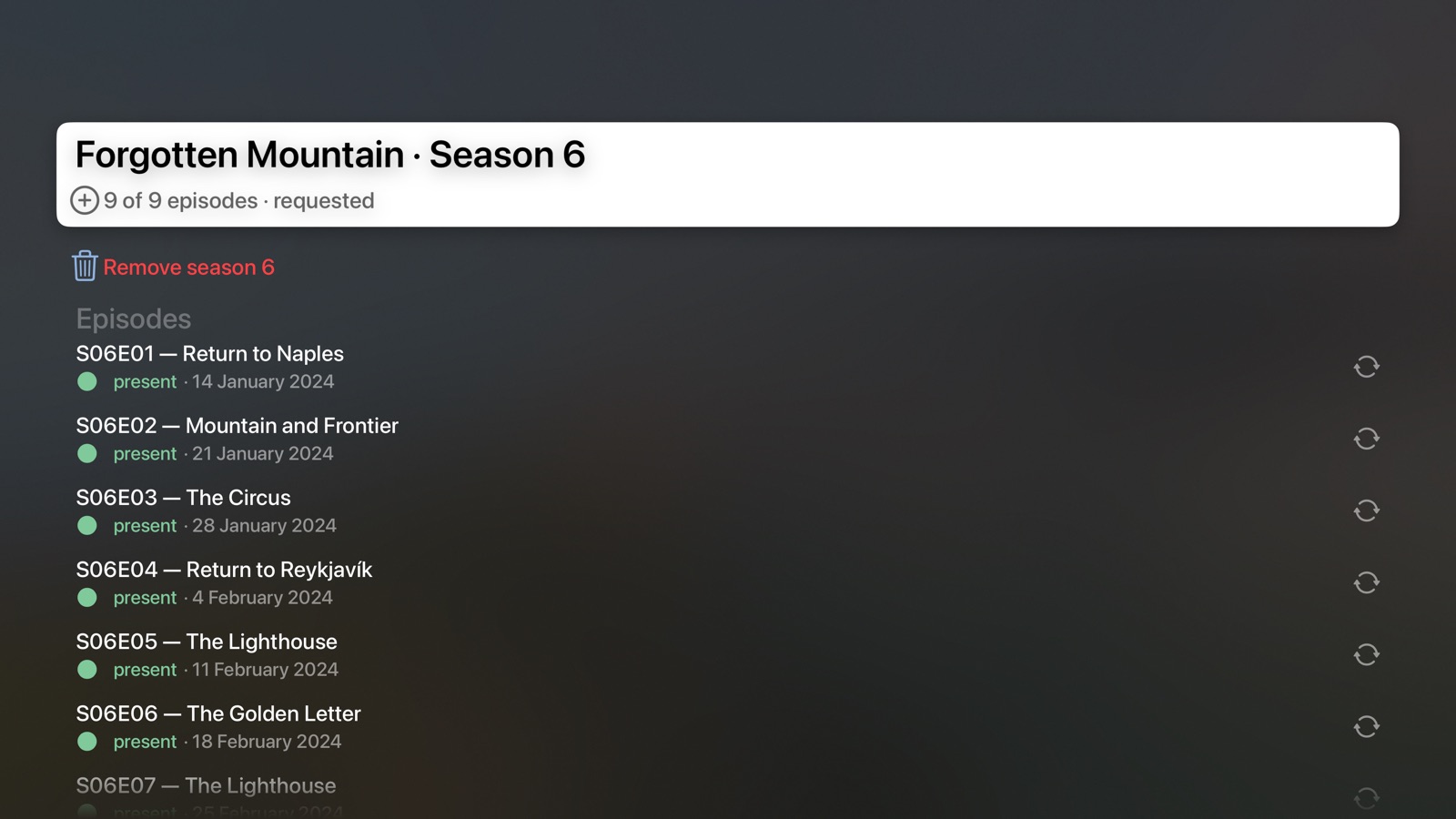 A season on Apple TV