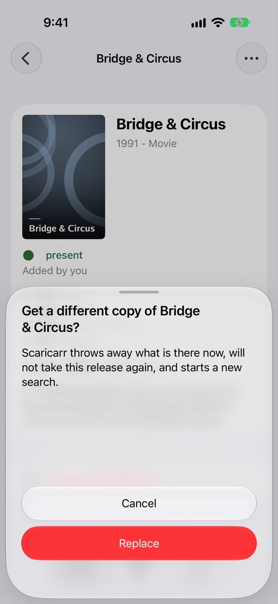 Confirming a different copy