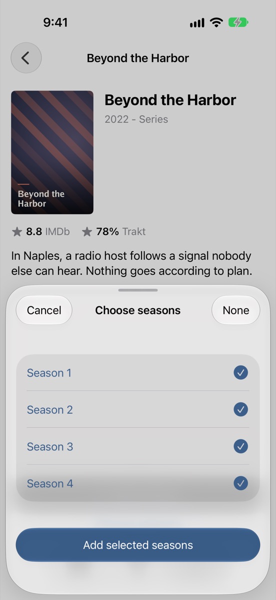 The season picker